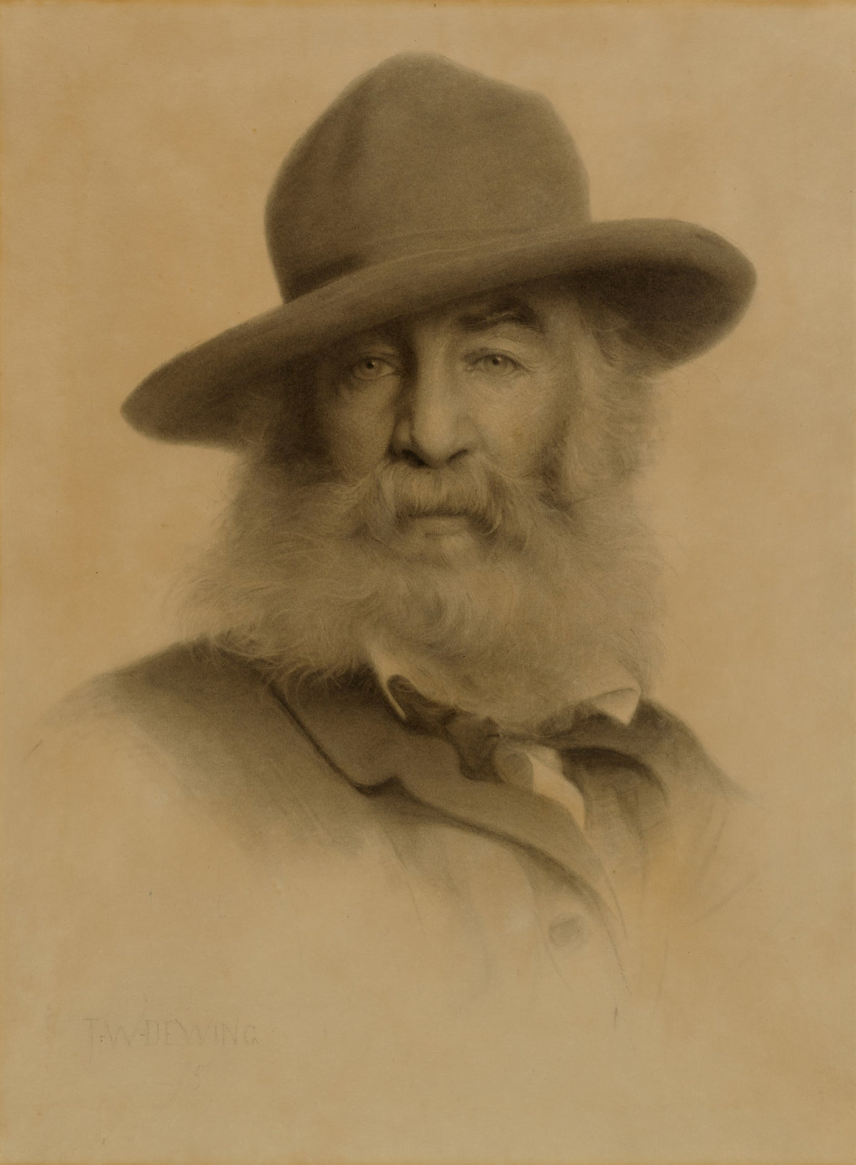Walt Whitman by Thomas Wilmer Dewing