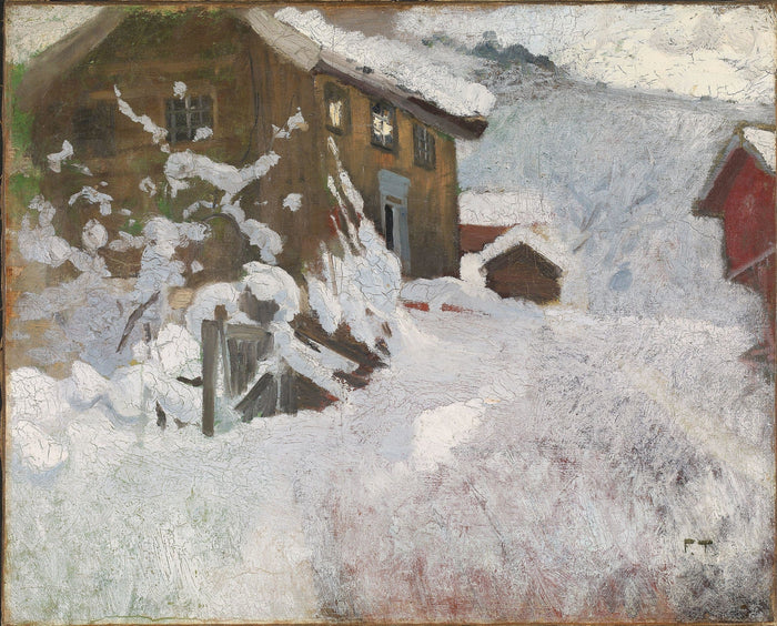 Frits Thaulow, Norwegian Winter, 1896