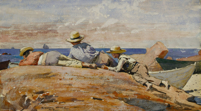 Winslow Homer, Three Boys on the Shore, 1873