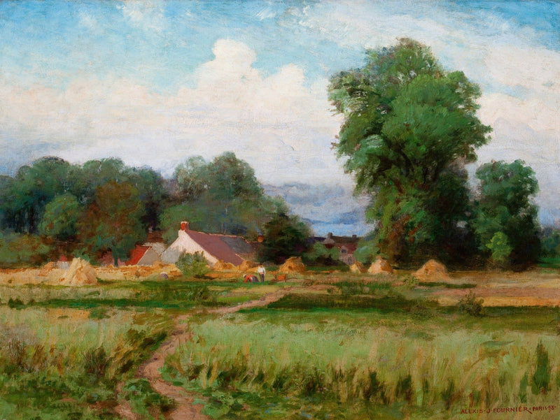 Country Landscape by Alexis Jean Fournier