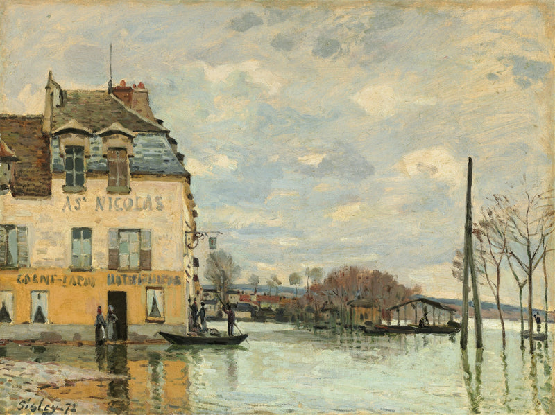 Flood at Port-Marly by Alfred Sisley