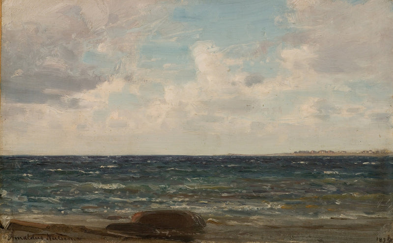 Frisk sjø, Jæren by Amaldus Nielsen