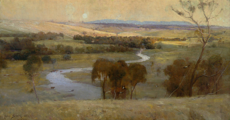 ‘Still glides the stream, and shall for ever glide’ by Arthur Streeton