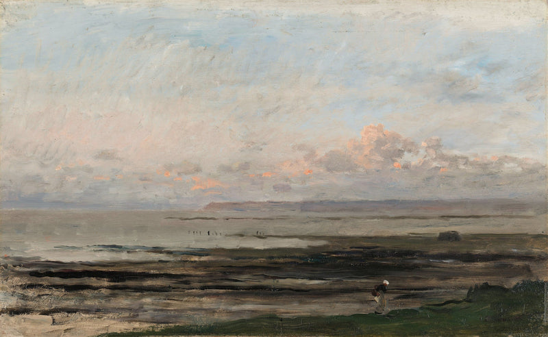 Beach at Ebb Tide by Charles François Daubigny