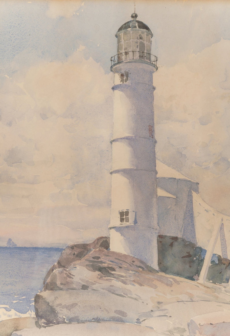 Lighthouse, Isle of Shoals by Childe Hassam