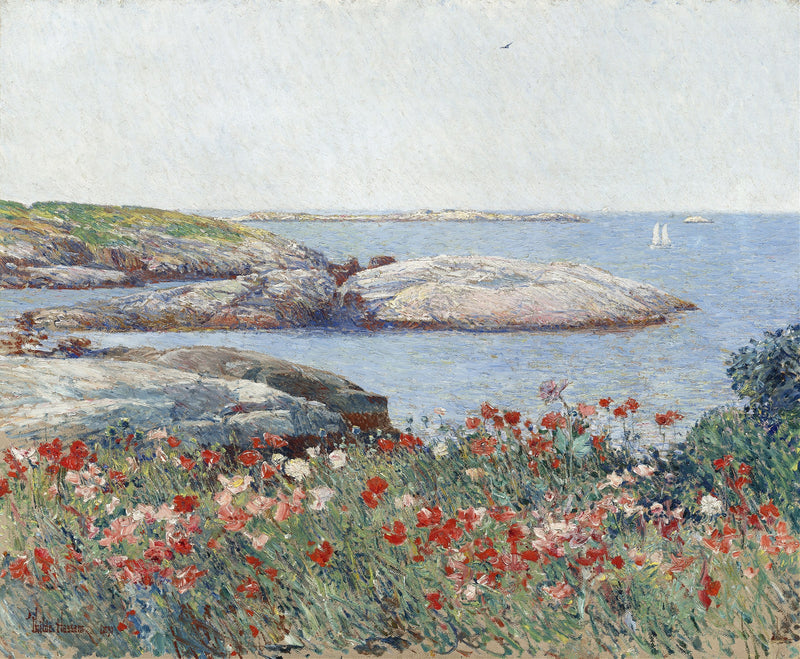 Poppies,Isles of Shoals by Childe Hassam