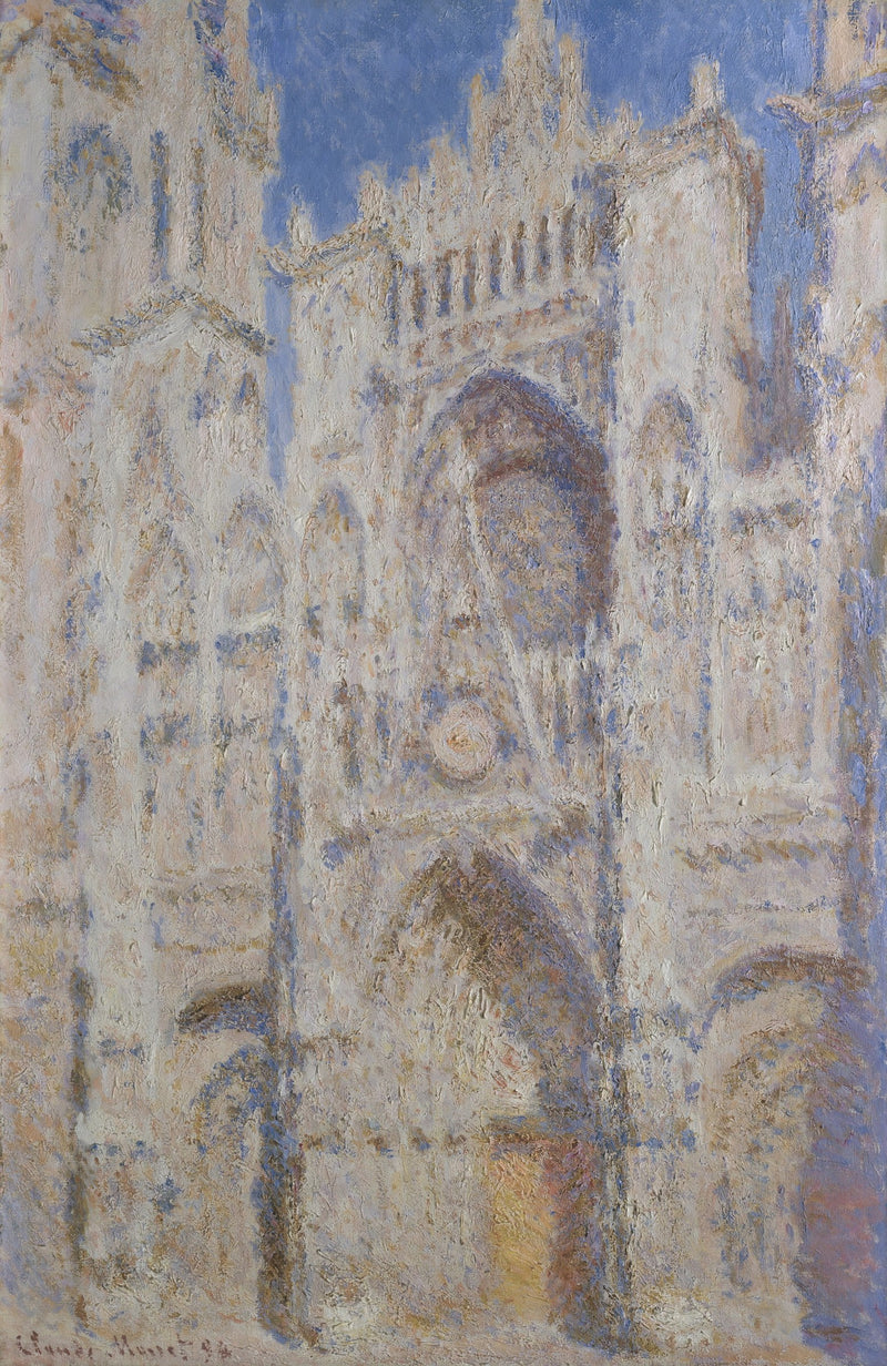 Rouen Cathedral; The Portal (Sunlight) by Claude Monet
