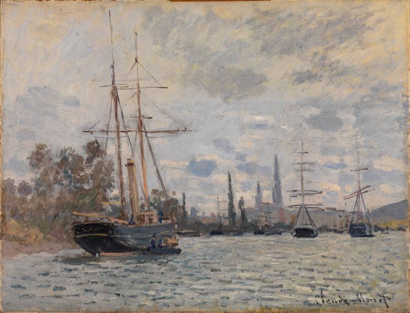 The Seine near Rouen by Claude Monet