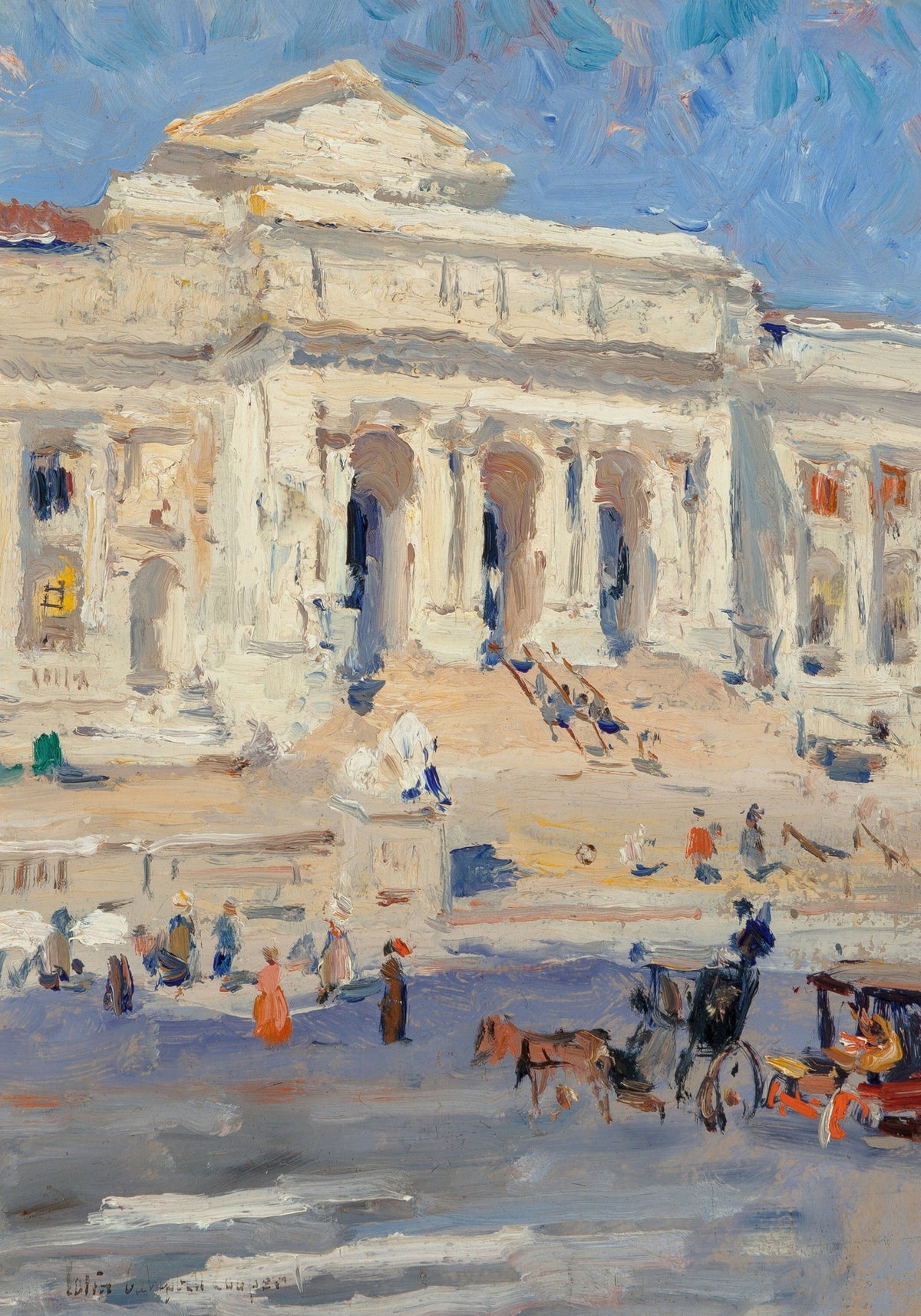 New York Public Library by Colin Campbell Cooper
