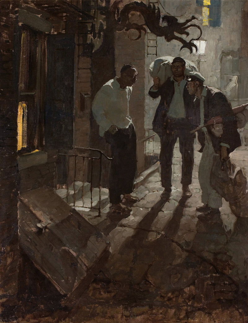 Man at the Crossroad by Dean Cornwell