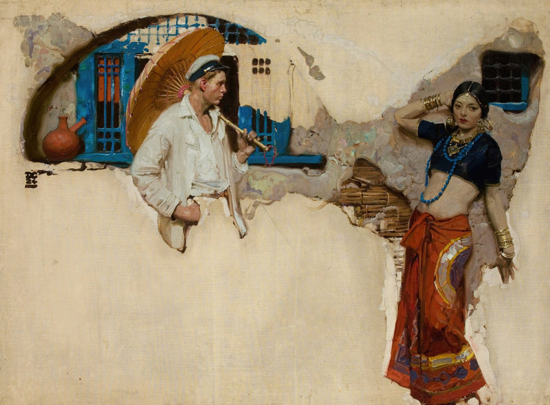 The Man at the Crossroads by Dean Cornwell