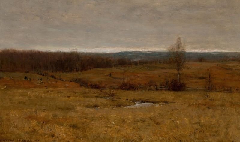 Landscape, December 1887 by Dwight William Tryon