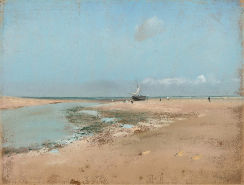 Beach at Low Tide (Mouth of the River) by Edgar Degas