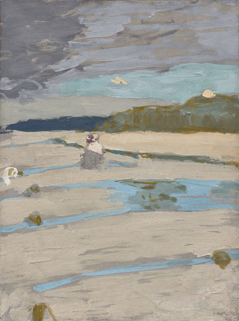 The Beach at Saint-Jacut by Édouard Vuillard