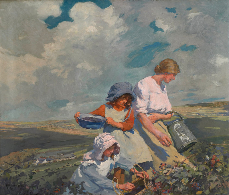 Blackberry Gathering by Elizabeth Adela Forbes