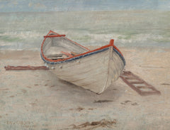 Fishing Boat on Shore by Emil Carlsen