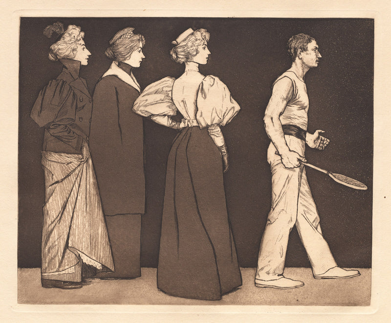 Tennis Players by Eugen Kirchner