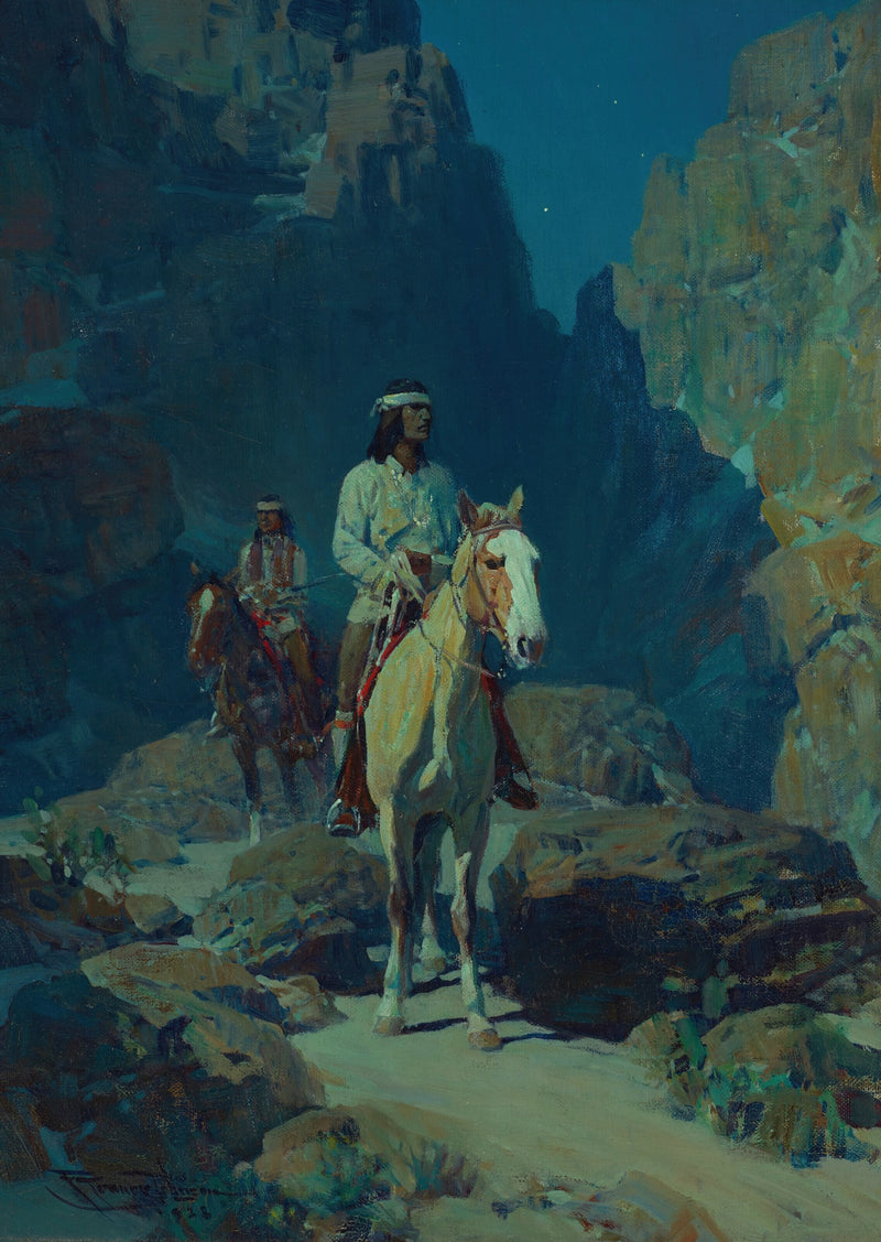Moonlight in the Canyon by Frank Tenney Johnson