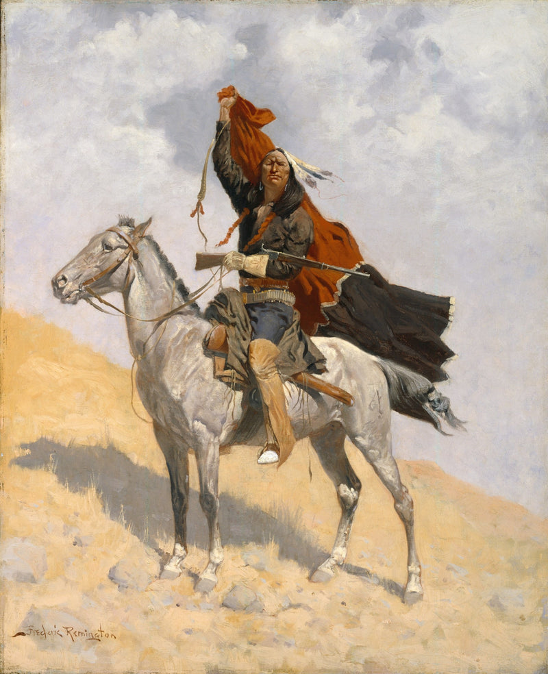The Blanket Signal by Frederic Remington