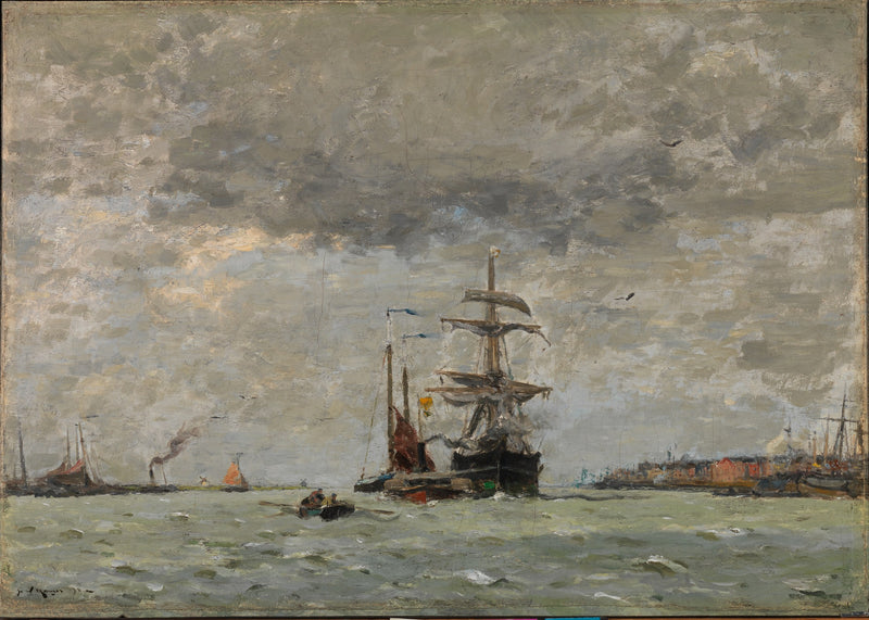 Entrance To The Harbor by Henry Ward Ranger