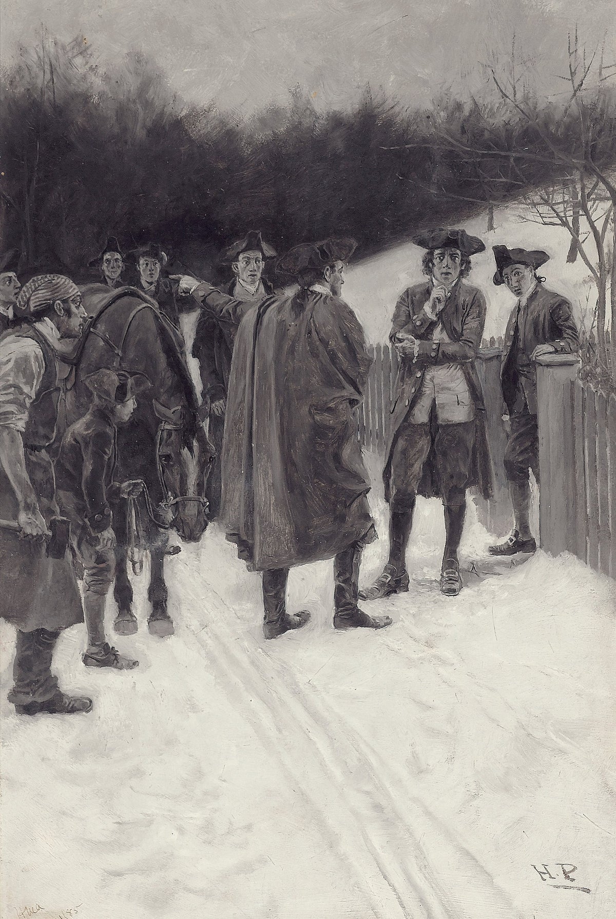 Paul Revere Bringing News to Sullivan by Howard Pyle