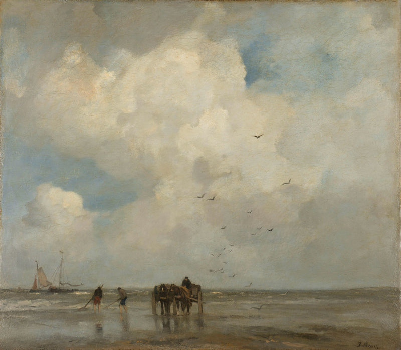 Schelpenvissen by Jacob Maris