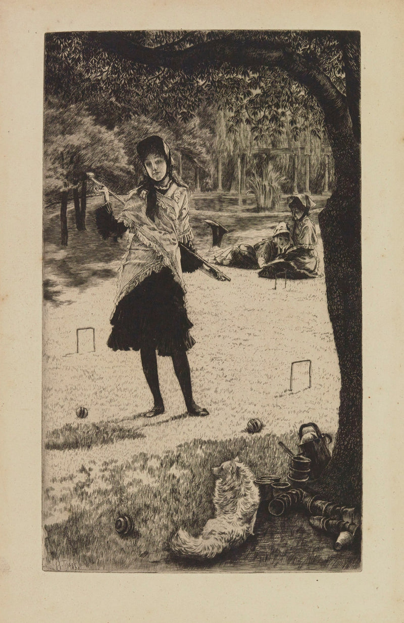 Le croquet by James Tissot