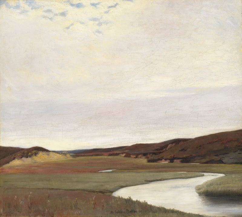 A Summer’s Day by the River Karup, Jutland by Johan Rohde