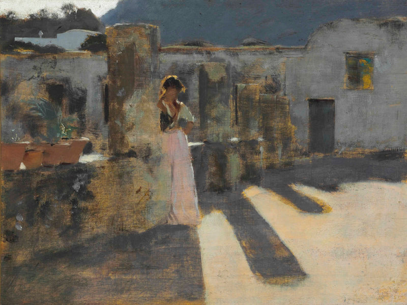 Capri Girl on a Rooftop by John Singer Sargent