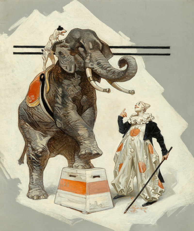 Circus Corner by Joseph Christian Leyendecker