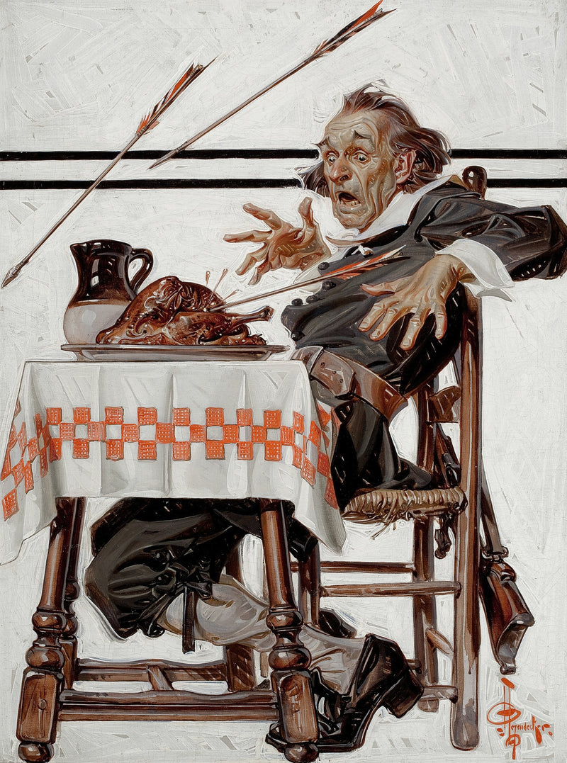 Startled Pilgrim by Joseph Christian Leyendecker