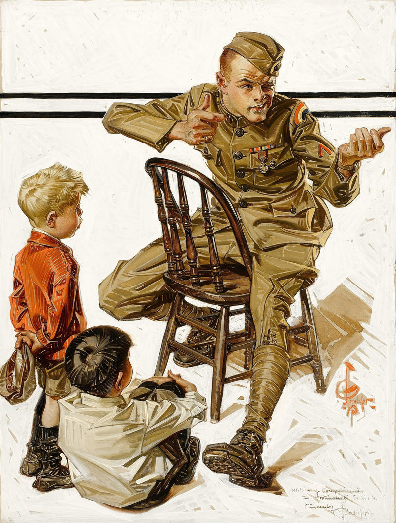 The Hero’s War Story by Joseph Christian Leyendecker