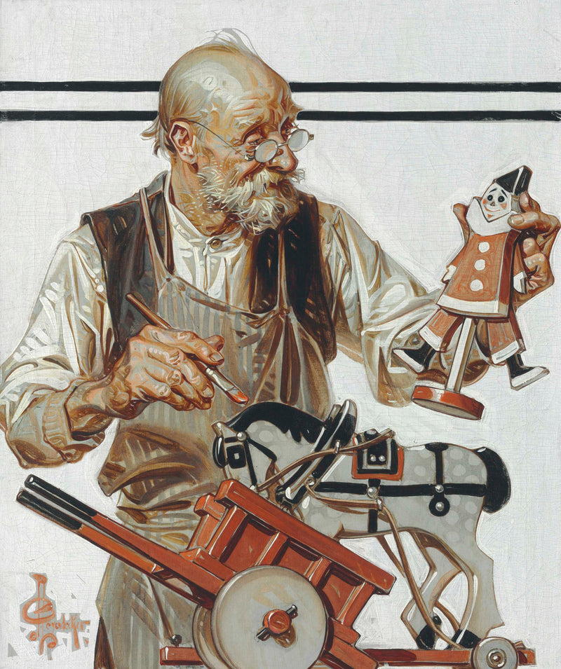 The Toymaker by Joseph Christian Leyendecker
