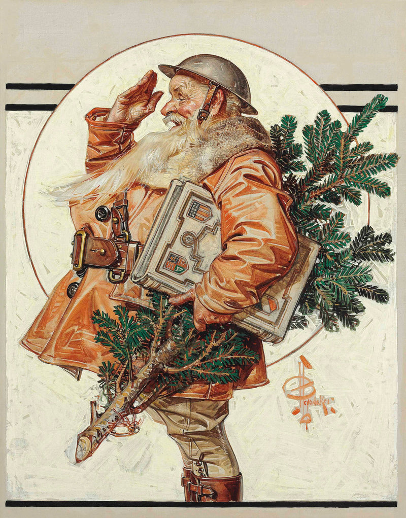 World War I Santa by Joseph Christian Leyendecker