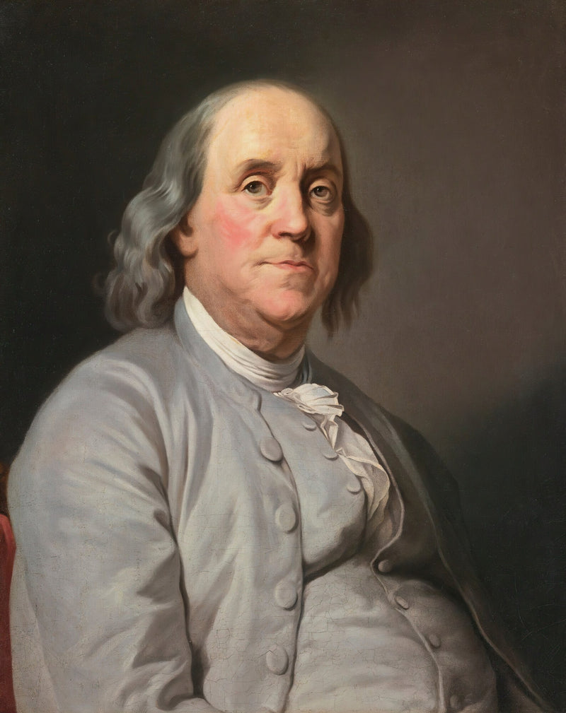 Portrait of Benjamin Franklin by Joseph Siffred Duplessis