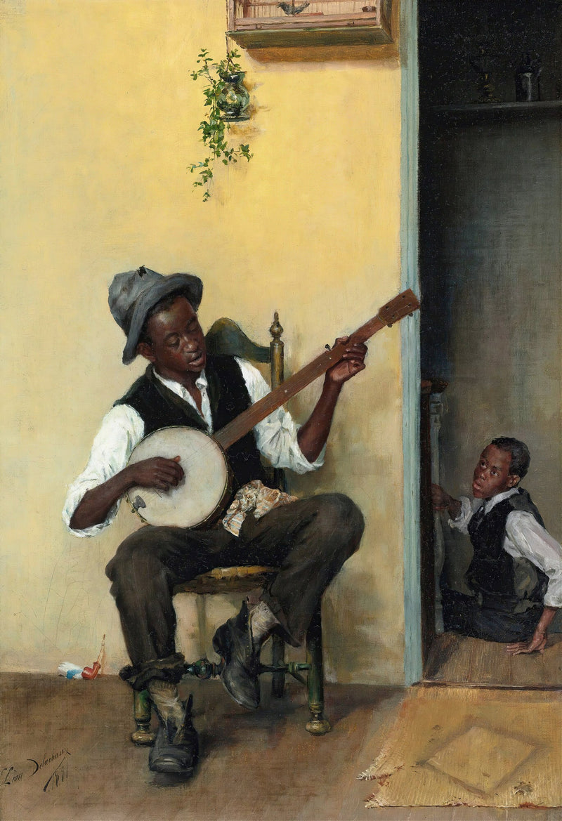 The Banjo Player by Léon Delachaux