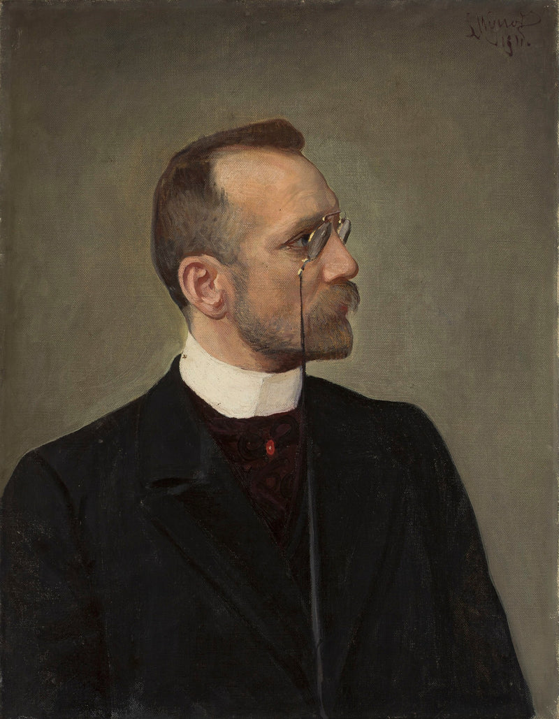 Portrait of Mikołaj Brzeski by Leon Wyczółkowski