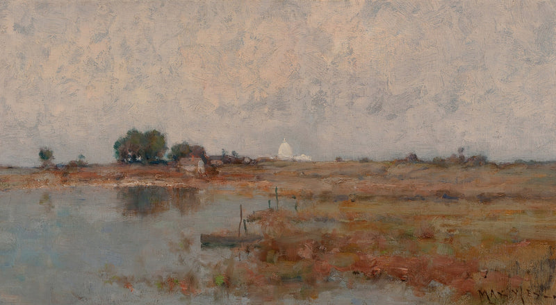 Potomac Marshlands with the United States Capitol in the Distance by Max Weyl