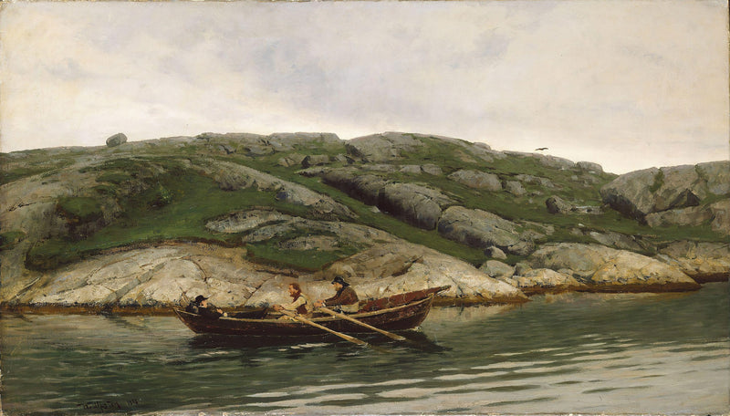 Three Men in a Rowing Boat by Nikolai Ulfsten