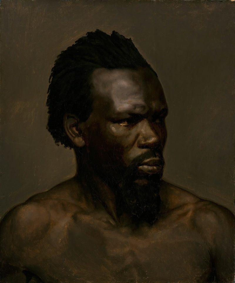 Bust Portrait Of A Black Man by Nils Jakob Olsson Blommér