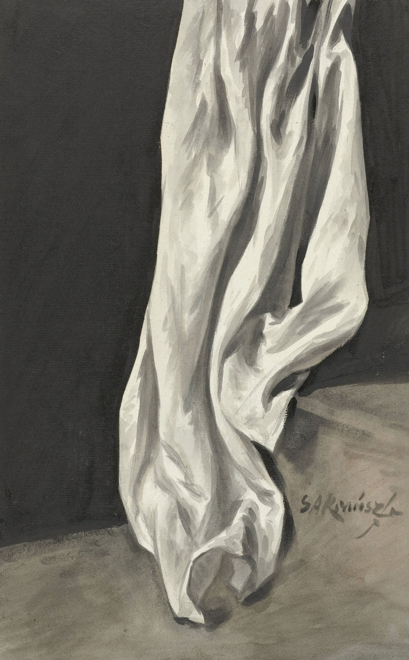 Draperiestudie by Simon Andreas Krausz