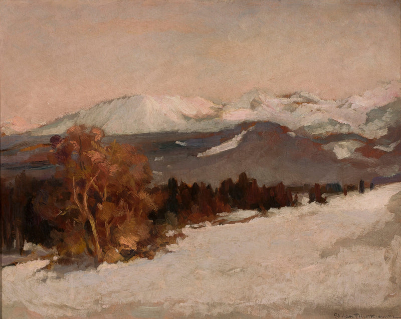 Mountain landscape in winter by Stefan Filipkiewicz