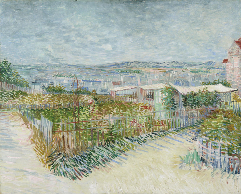 Montmartre; behind the Moulin de la Galette by Vincent van Gogh
