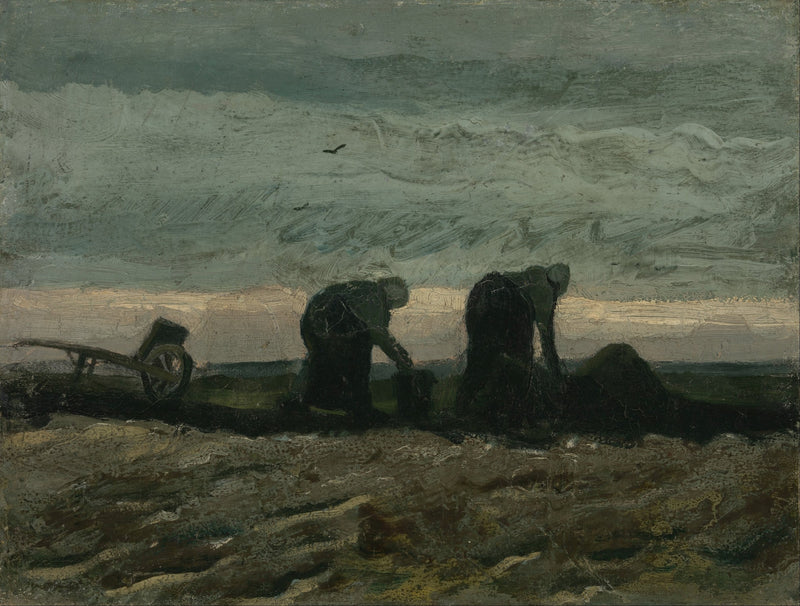 Two women on the heath by Vincent van Gogh