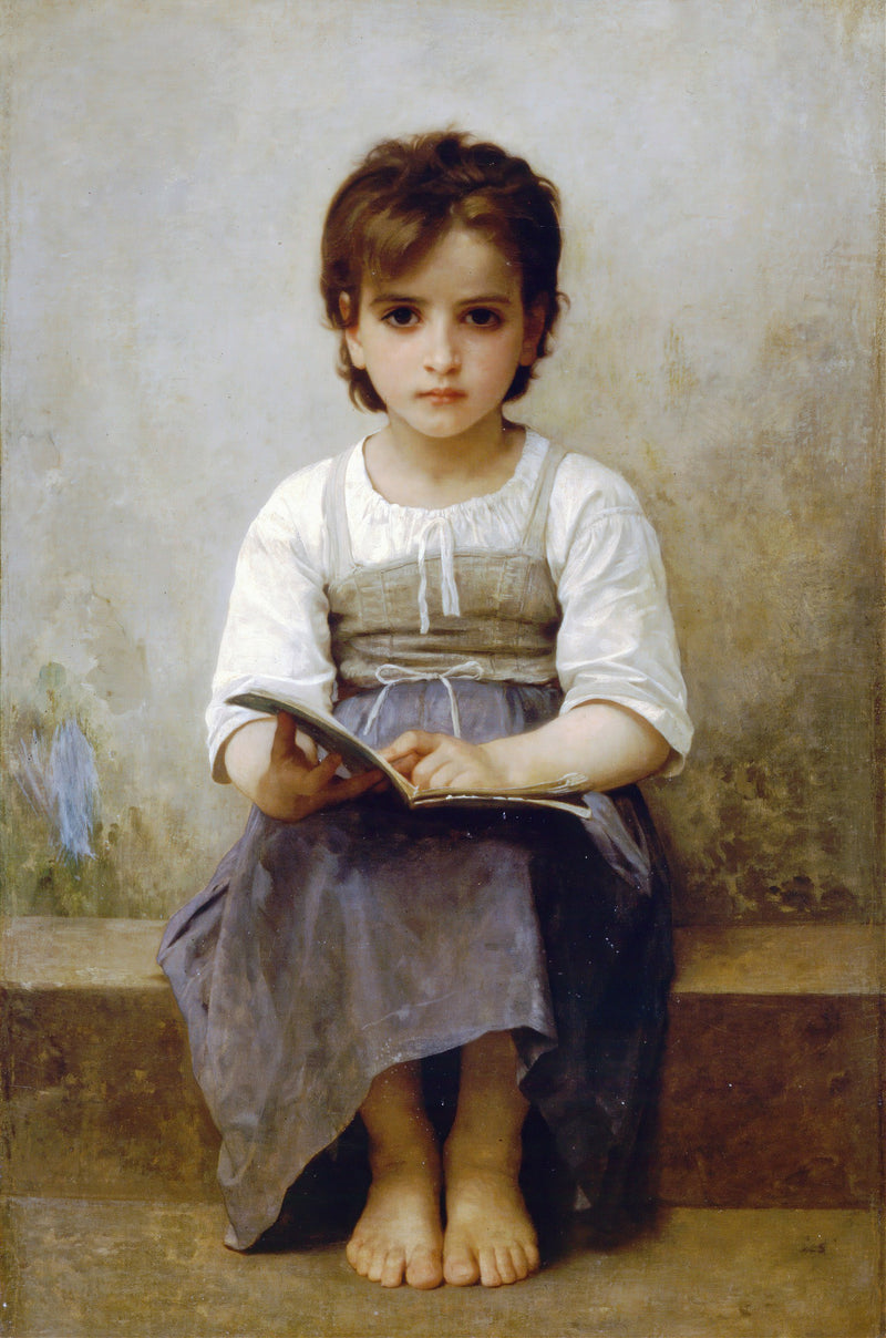 The hard lesson by William Bouguereau