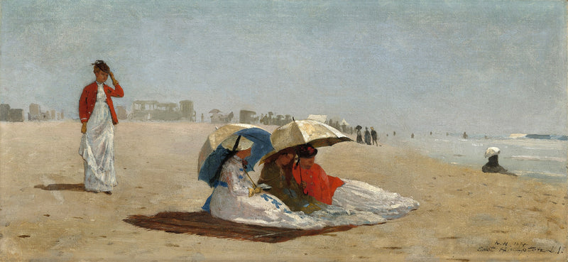 East Hampton Beach,Long Island by Winslow Homer