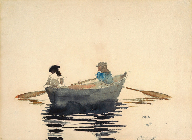 Two Girls in a Rowboat by Winslow Homer