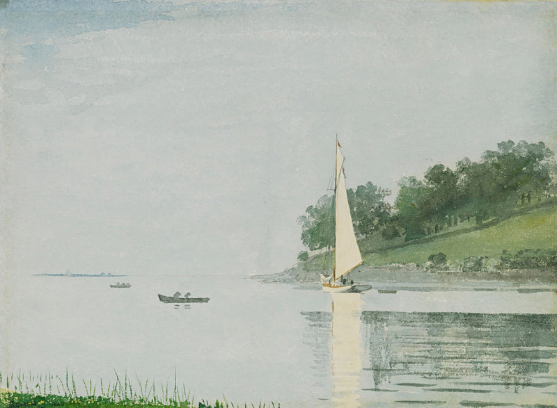 Yacht In A Cove, Gloucester by Winslow Homer